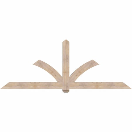 Ekena Millwork Redmond Smooth Timber Gable Bracket, Douglas Fir, 108"W x 40"H x 5 1/2"D x 5 1/2"F, 9/12 Pitch GBW108X40X0606RED00SDF
